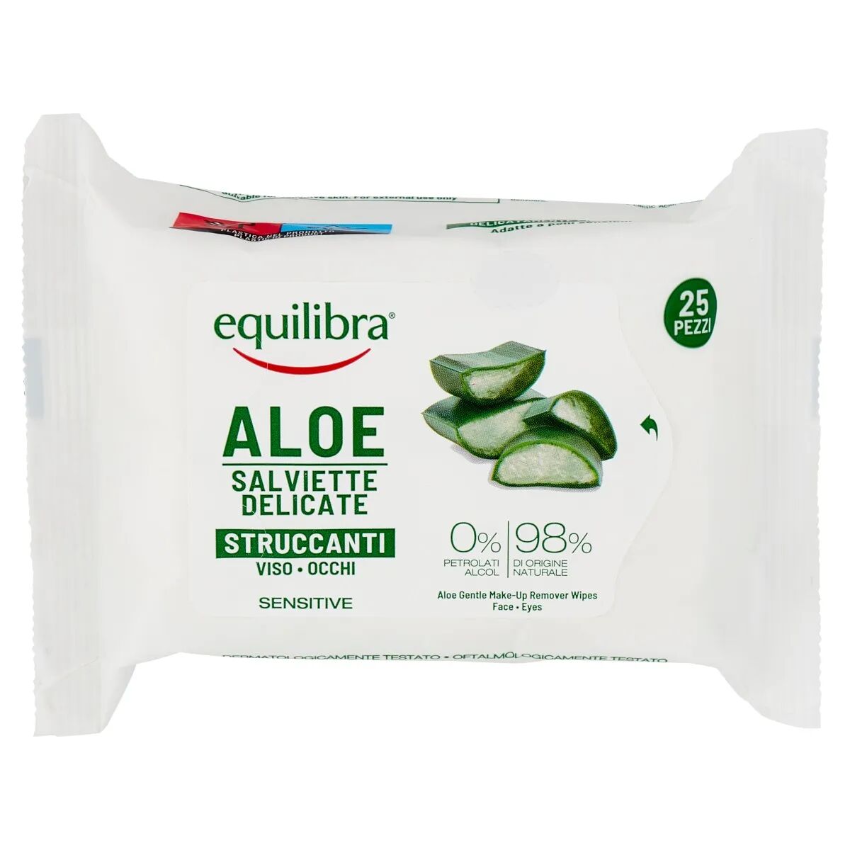 Equilibra Aloe Salviette Struccanti 25 Pezzi