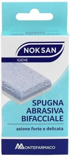 Nok San Spugna Abrasiva Bifacciale Azione Forte e Delicata