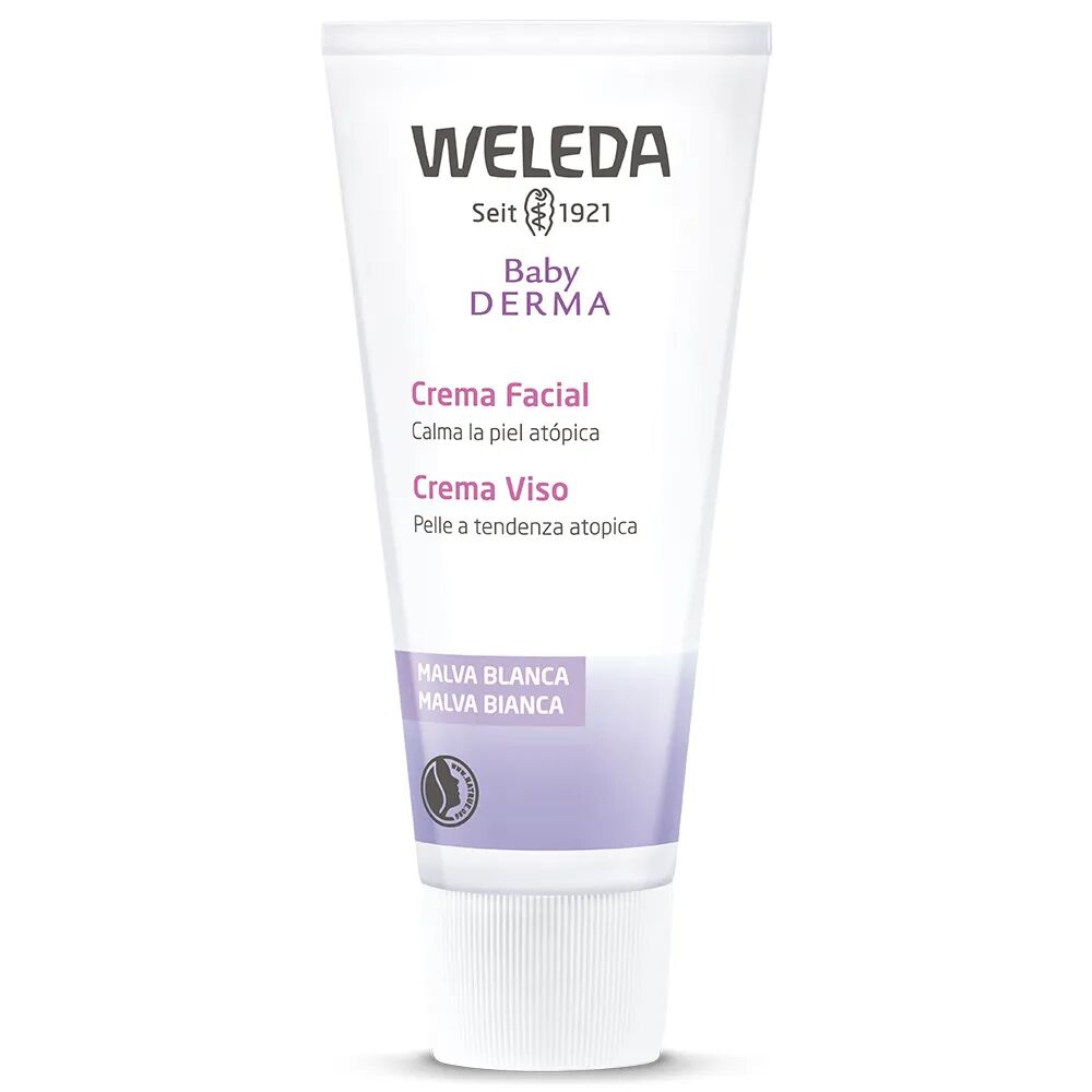 Weleda Baby Derma Malva Bianca Crema Viso Lenitiva Emolliente 50 ml