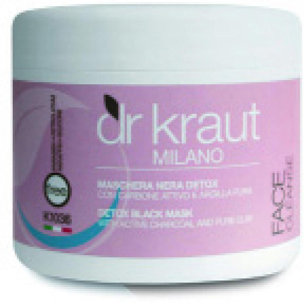 Dr. Kraut MASCHERA NERA DETOX carbone attivo+argilla pura 500 ml