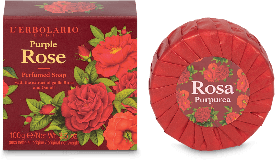 L'Erbolario Sapone Profumato Rosa Purpurea 100 gr