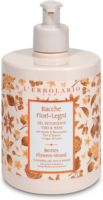 L'Erbolario Gel Detergente Viso & Mani Bacche Fiori Legni 500 ml