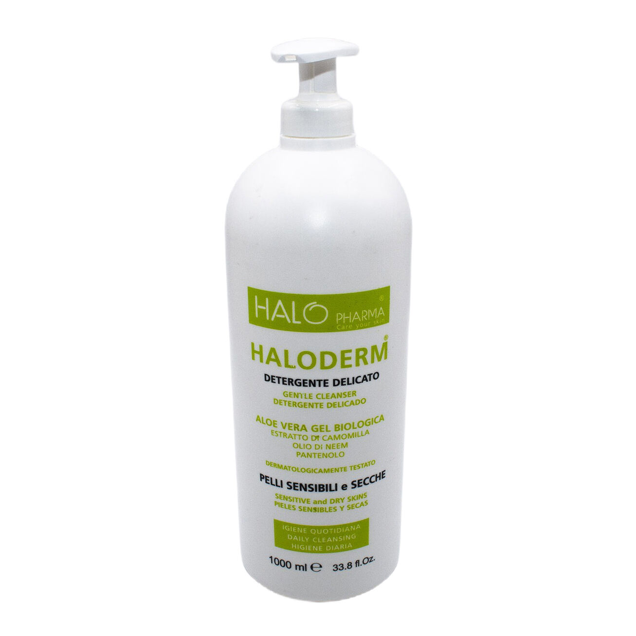 HALO PHARMA Srl Haloderm detergente delicato 1 l flacone hdpe2 tappo c/pp92