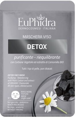 EUPHIDRA maschera viso detox 1 pezzo