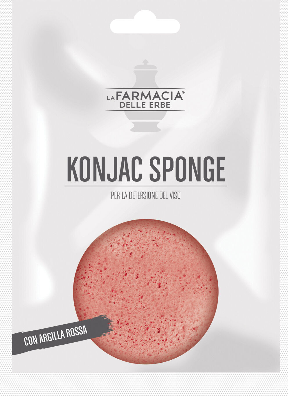 FARM. DELLE ERBE (DIV.COSWELL) Fde konjac sponge argilla rossa 1 pezzo