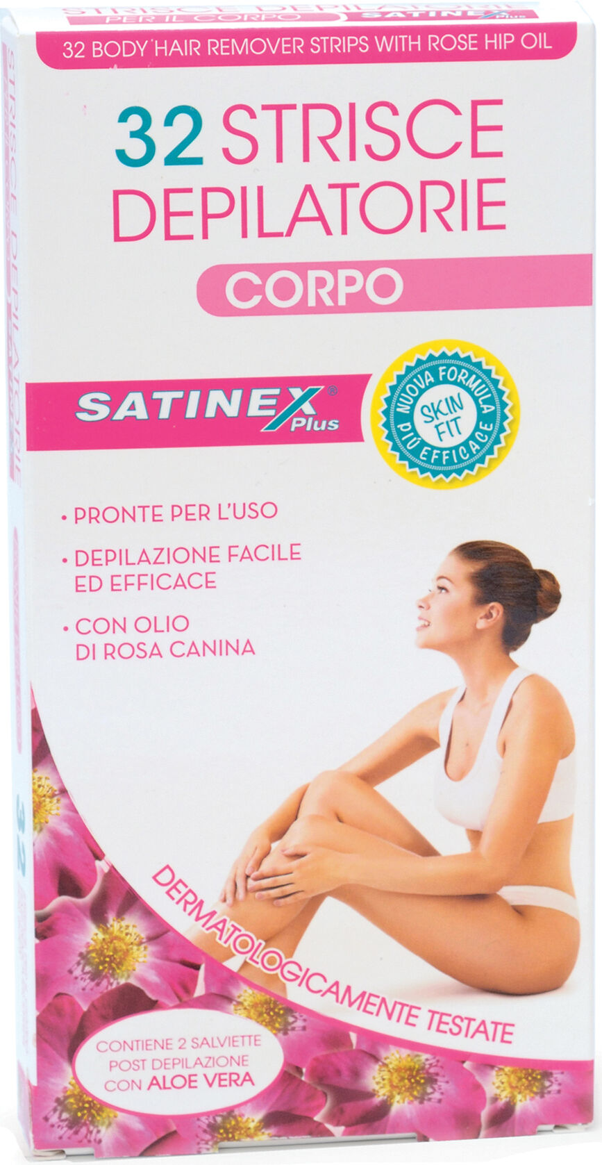 URAGME Srl Satinex strisce depilatorie corpo 32 pezzi