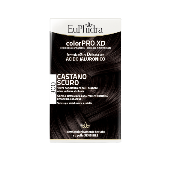 Zeta farmaceutici Euphidra ColorPro XD tinta per capelli castano scuro 300 (kit completo)