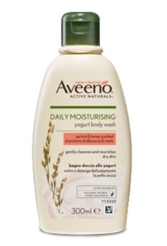 Aveeno Bagno Doccia Yogurt Albicocca & Miele 300 Ml