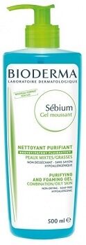 Bioderma Linea Sebium Gel Moussant Detergente Equilibrante Pelli Grasse 500 ml