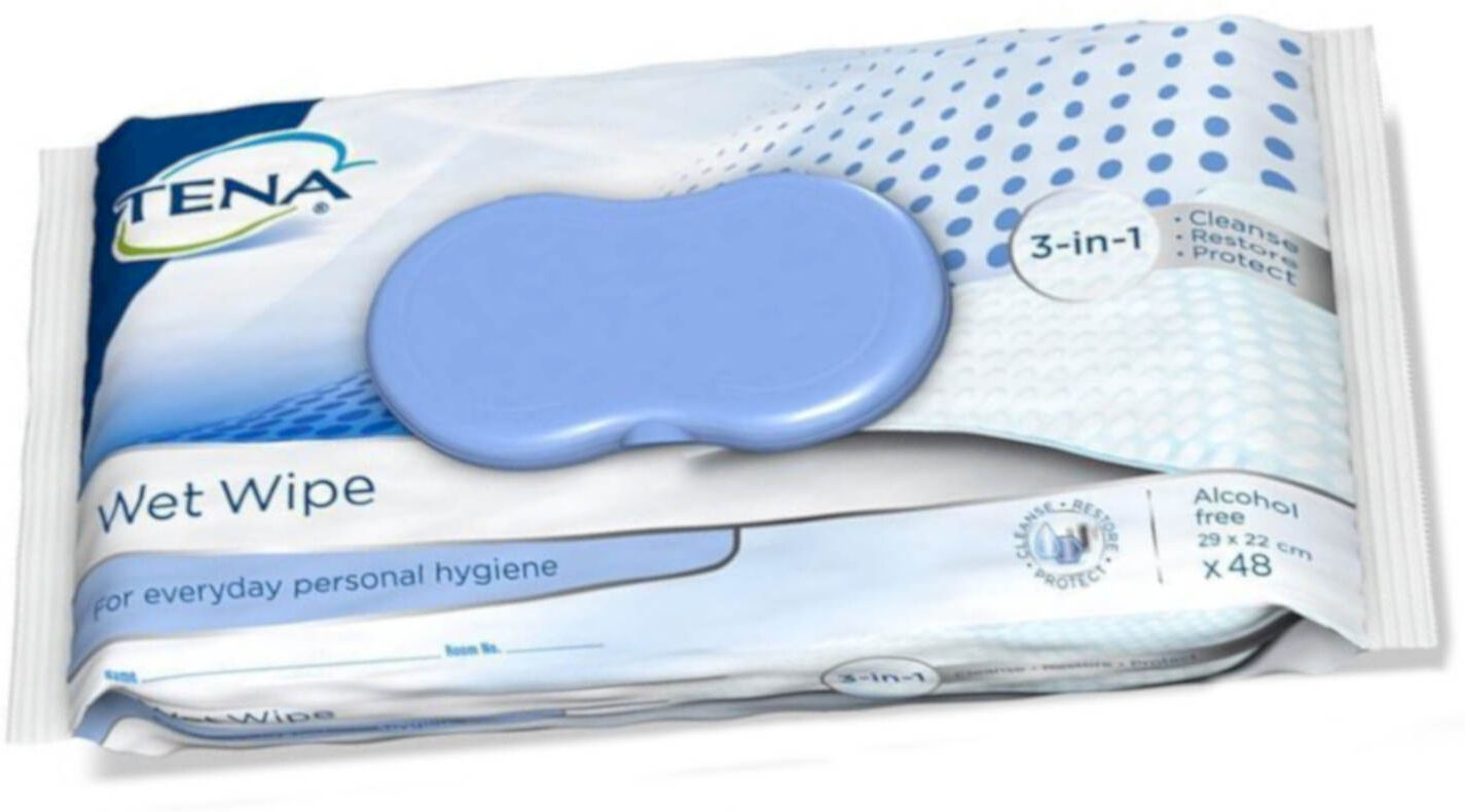 Tena Wet Wipe 48 Salviette