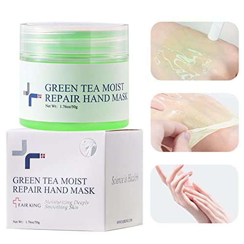 Tioheam Groene Thee Handcrème, Milde Groene Thee Hand Peel Wax Met Groene Thee Extract, 0.7Oz Handcrème Whitening Huid Intensief Verzachten Huid Groene Thee Schone Huid Vuil Hand Lotion