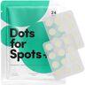 Dots for Spots Anti-puistjespatch (24 stuks), puistjespatch tegen acne, transparante hydrocolloïde puistjespleisers, puistjesverwijderaar met snelle werking, veganistisch