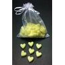 Florex Schapenmelkzeep mini hart 50 stuks grapefruit zeep in organza zakje gastgeschenk