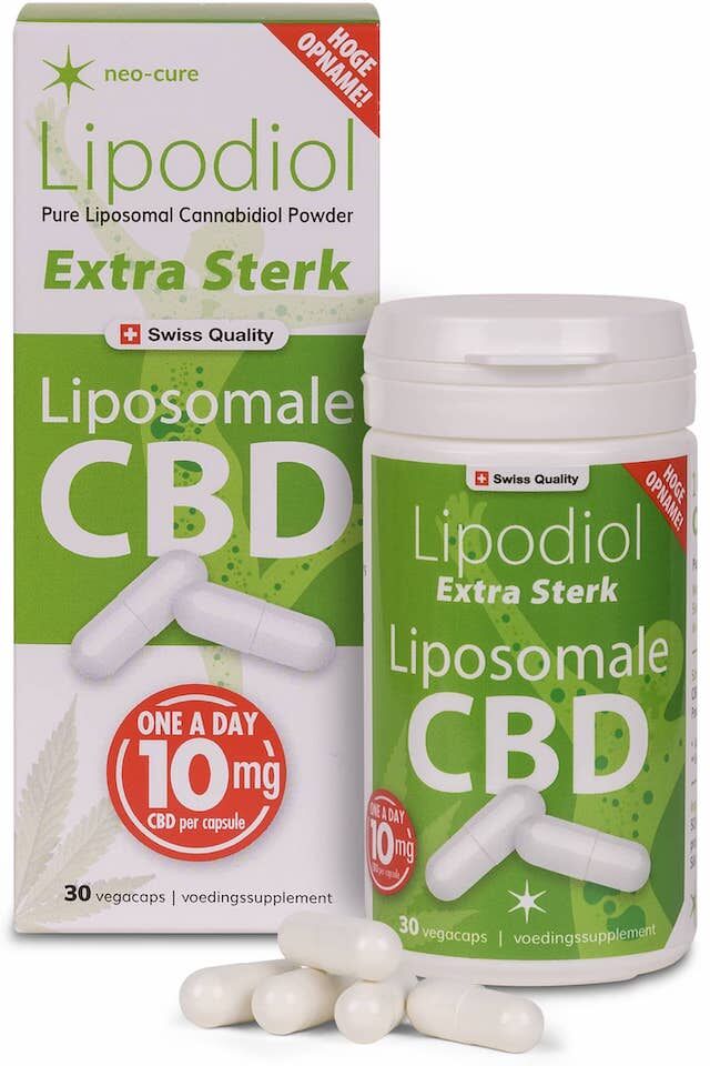 Neo Cure Lipodiol Extra Sterk Liposomale CBD 10mg Vegacaps