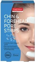 Purederm Pore Strips Chin & Forehead 6 stk/pakke