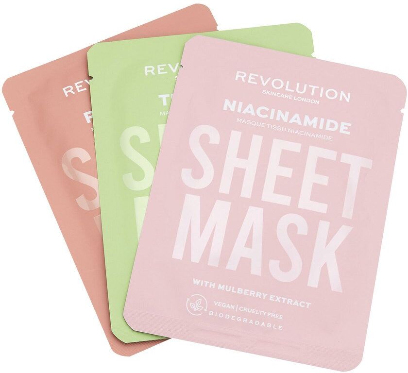 Revolution Skincare Revolution Beauty Revolution Skincare Biodegradable Oily Skin Sheet Mask 3pcs