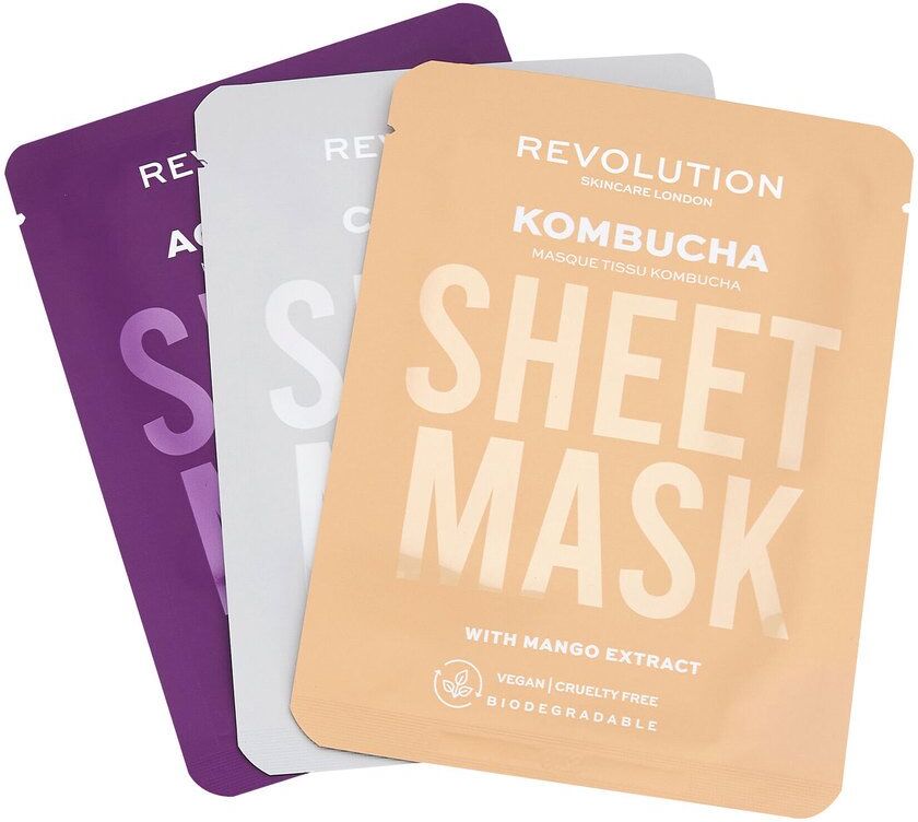 Revolution Skincare Revolution Beauty Revolution Skincare Biodegradable Combination Skin Sheet Mask 3pcs