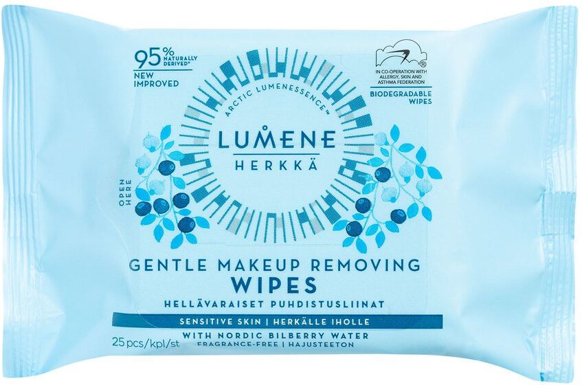 Lumene Herkkä Gentle Makeup Removing Wipes 25pcs