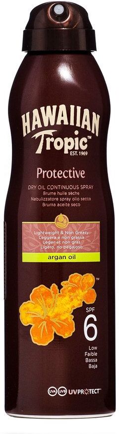 Hawaiian Tropic Protective Dry Oil Continuous Spray SPF6 177ml