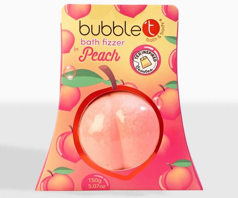 BubbleT Fruitea Bath Fizzer Peach 150g