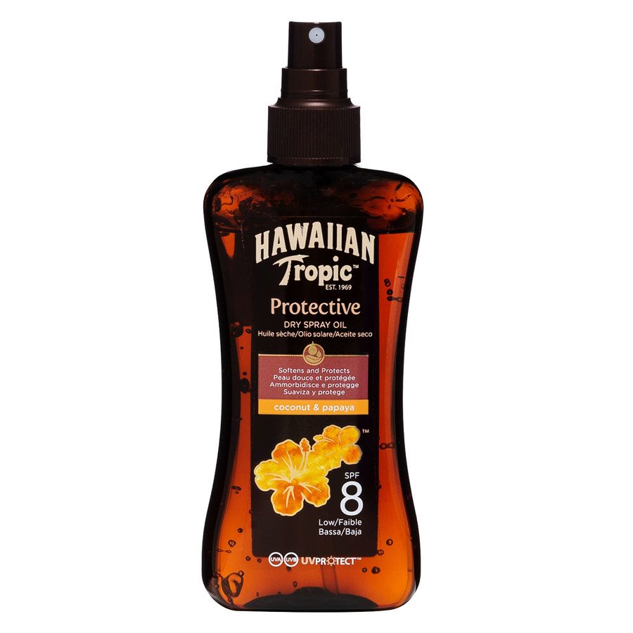 Hawaiian Tropic Protective Dry Spray Oil SPF8 200 ml