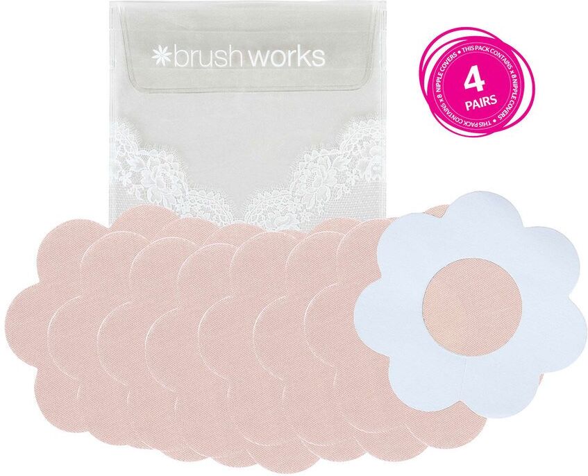 BrushWorks Brush Works Satin Petal Nipple Covers 4pairs