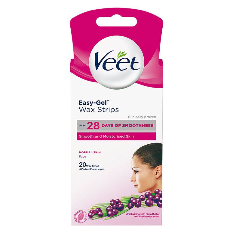 Veet Easy-Gel Cold Wax Strips Face 20pcs