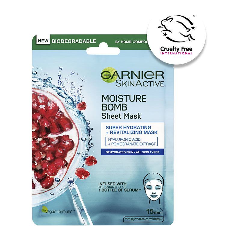 Garnier Hudpleie Garnier Moisture Bomb Super-Hydrating and Energizing Sheet Mask 28g
