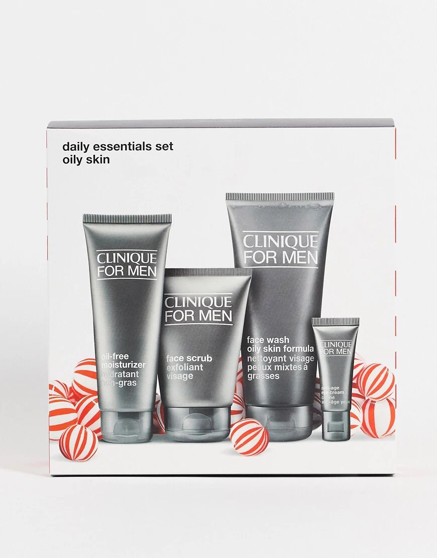 Clinique For Men Daily Essentials for Oily Skin Gift Set (save 10%)-No colour  No colour