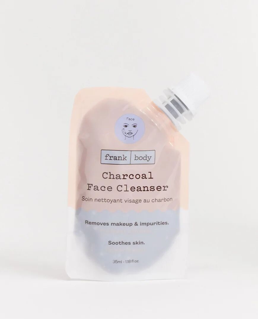 Frank Body Charcoal Face Cleanser 35ml-No colour  No colour