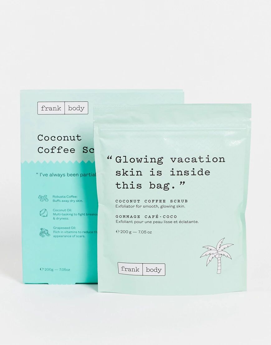 Frank Body Coconut Coffee Scrub 200g-No colour  No colour