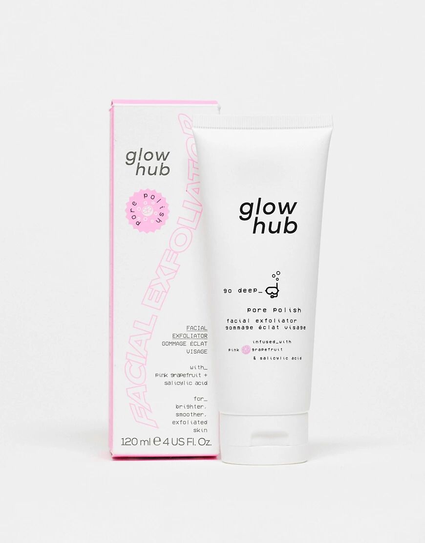Glow Hub Pore Polish Facial Exfoliator-Clear  Clear