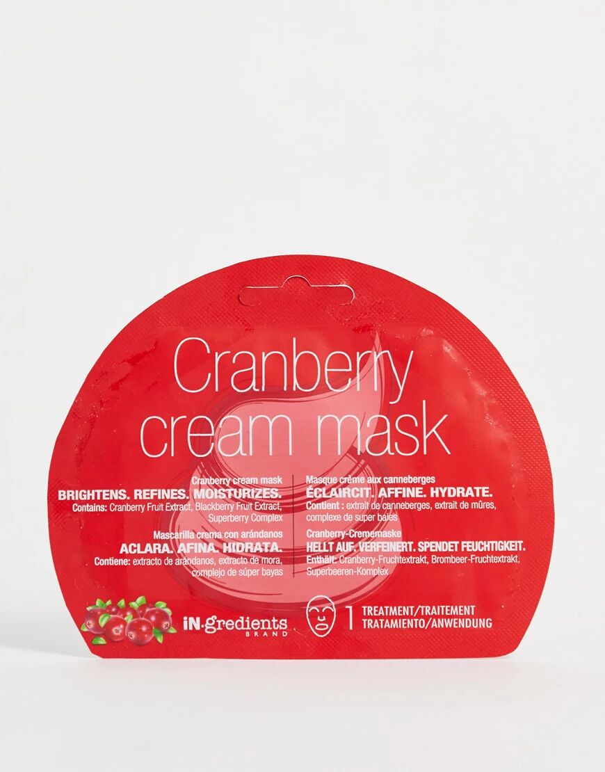 MasqueBAR iN.gredients Cranberry Cream Mask-No colour  No colour