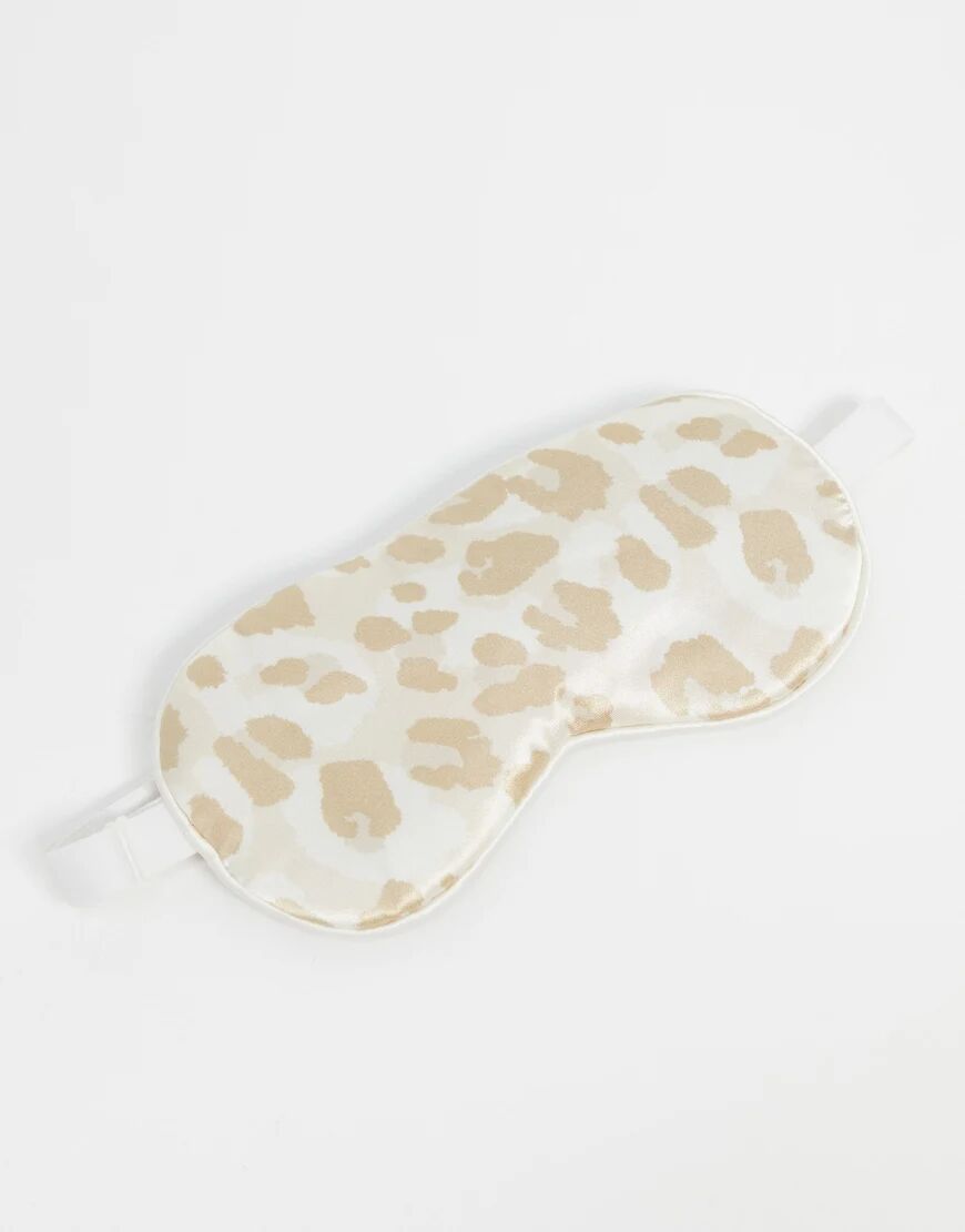 Kitsch Adjustable Satin Eye Mask - Leopard-No colour  No colour