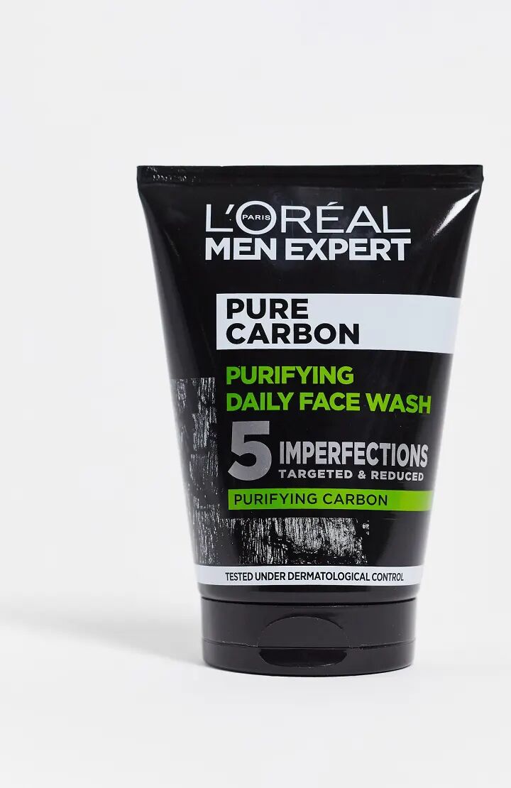 L'Oreal Men Expert Pure Carbon Purifying Daily Face Wash 100ml-No colour  No colour