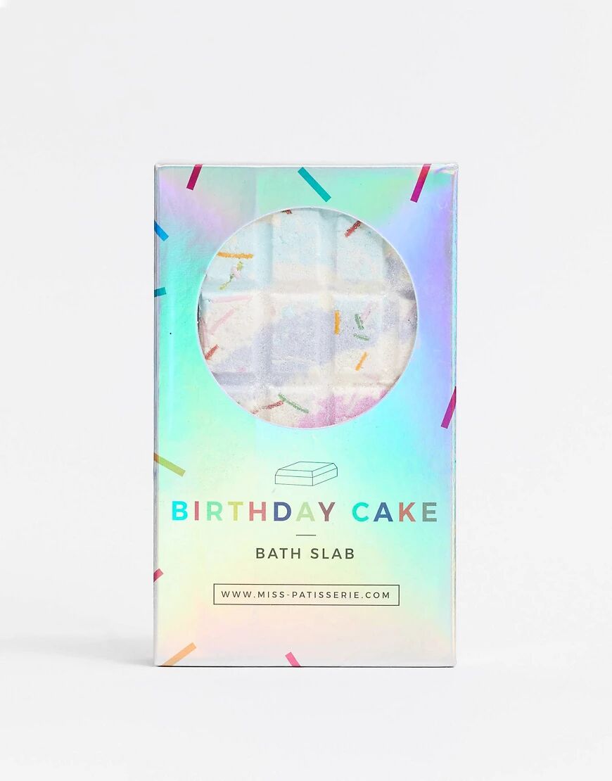 Miss Patisserie Birthday Cake Bath Slab-No colour  No colour