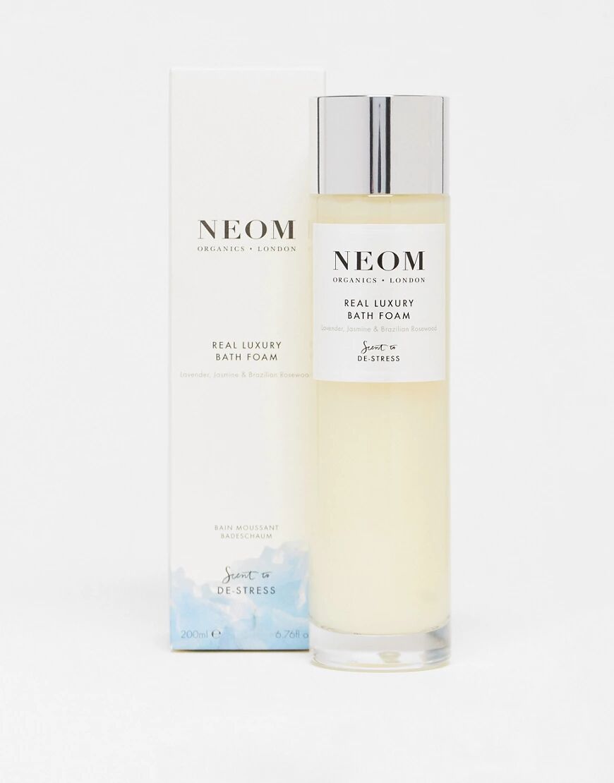NEOM Real Luxury Lavender Rosewood & Jasmine Bath Foam 200ml-No colour  No colour