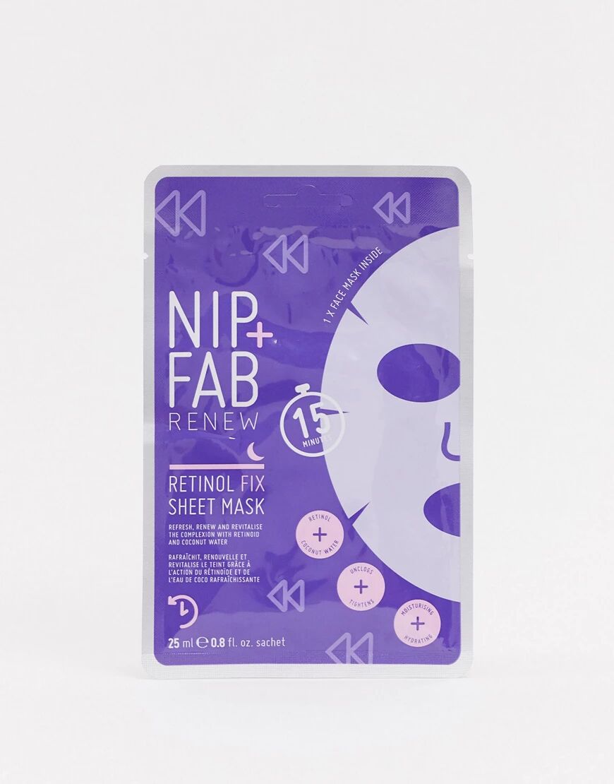 NIP+FAB Retinol Fix Sheet Mask-No colour  No colour