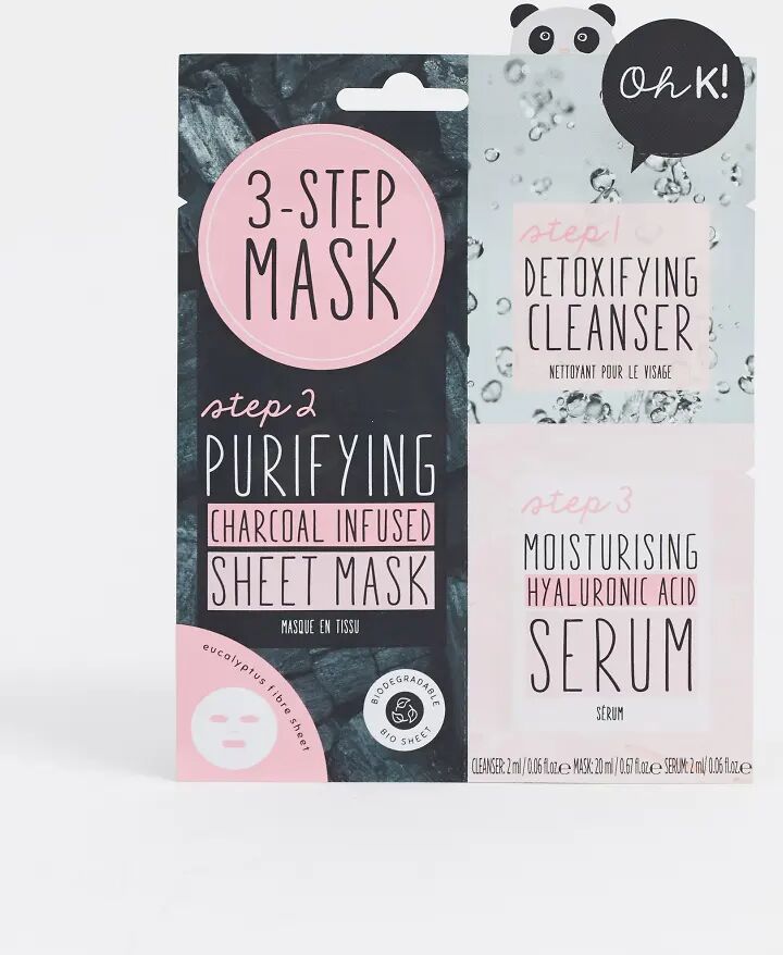 Oh K! 3 Detox Step Mask-Clear  Clear