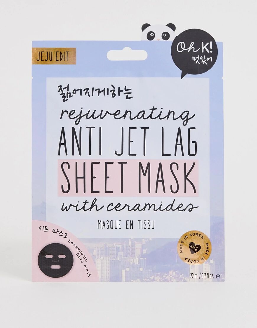 Oh K! Rejuvenating Anti Jet Lag Sheet Mask-No colour  No colour