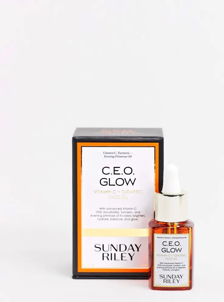 Sunday Riley CEO Glow Vitamin C and Turmeric Face Oil 15ml-Clear  Clear