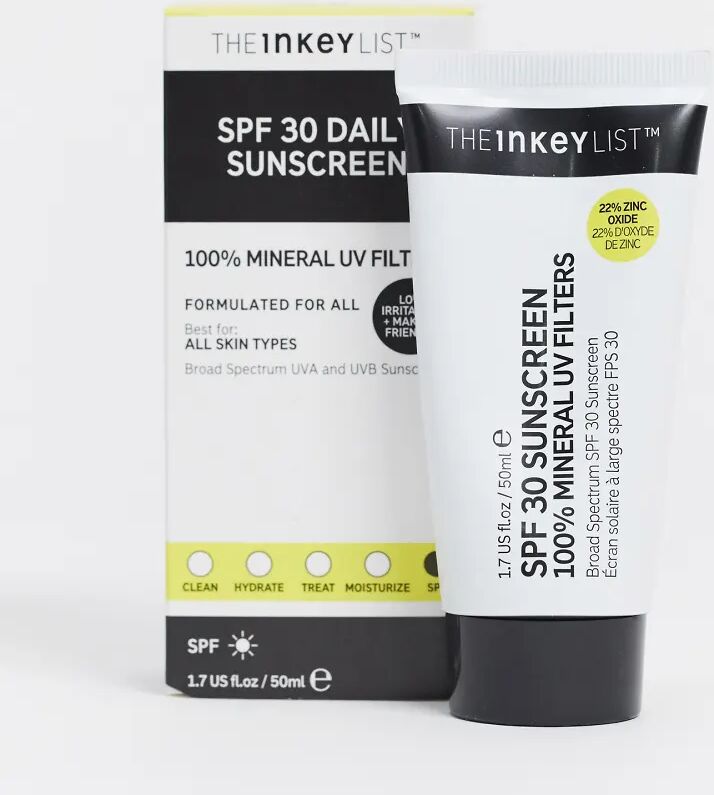 The INKEY List SPF 30 Mineral Sunscreen 50ml-Clear  Clear