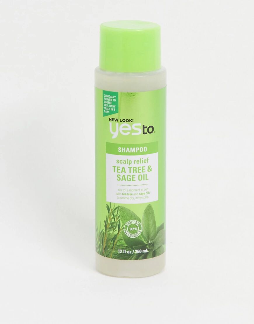 Yes To Naturals Tea Tree Scalp Relief Shampoo 360ml-Clear  Clear