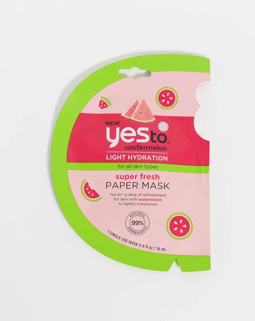 Yes to Watermelon Super Fresh Paper Mask-Clear  Clear