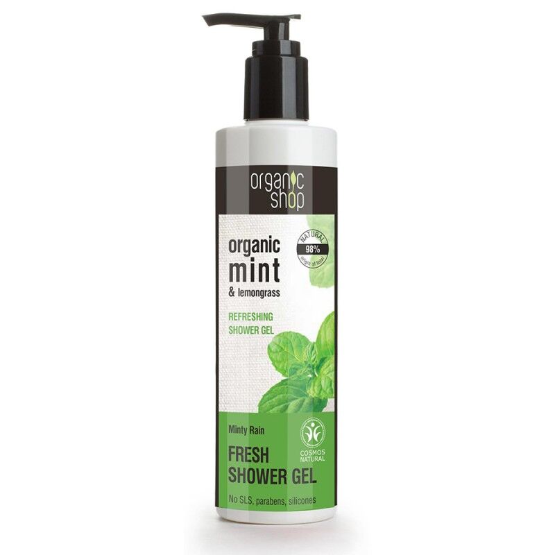 Organic Shop Organic Mint & Lemongrass Refreshing Shower Gel 280 ml Dusjsåpe