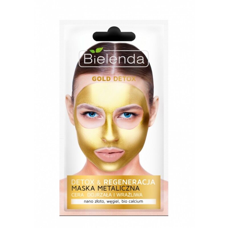 Bielenda Gold Detox Face Mask Mature & Sensitive Skin 8 g Ansiktsmaske