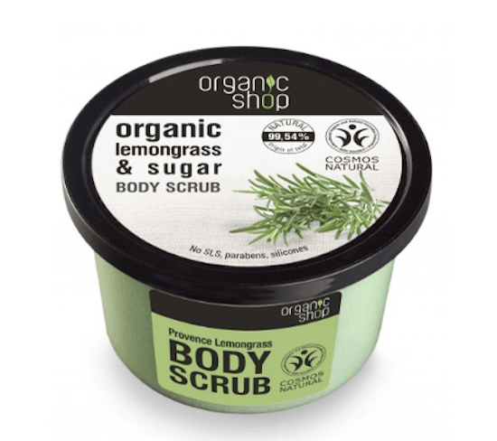 Organic Shop Organic Lemongrass & Sugar Body Scrub 250 ml Bodyscrub