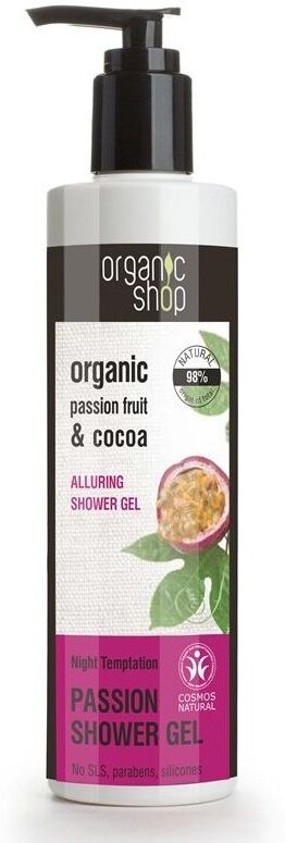 Organic Shop Organic Passion Fruit & Cocoa Shower Gel 280 ml Dusjsåpe