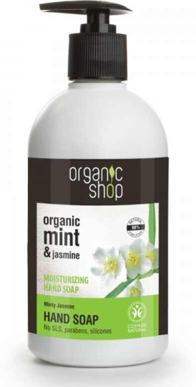 Organic Shop Organic Mint & Jasmine Moisturizing Hand Soap 500 ml Håndsåpe