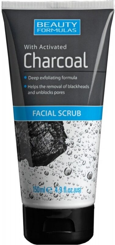 Beauty Formulas Charcoal Facial Scrub 150 ml Ansiktsskrubbe